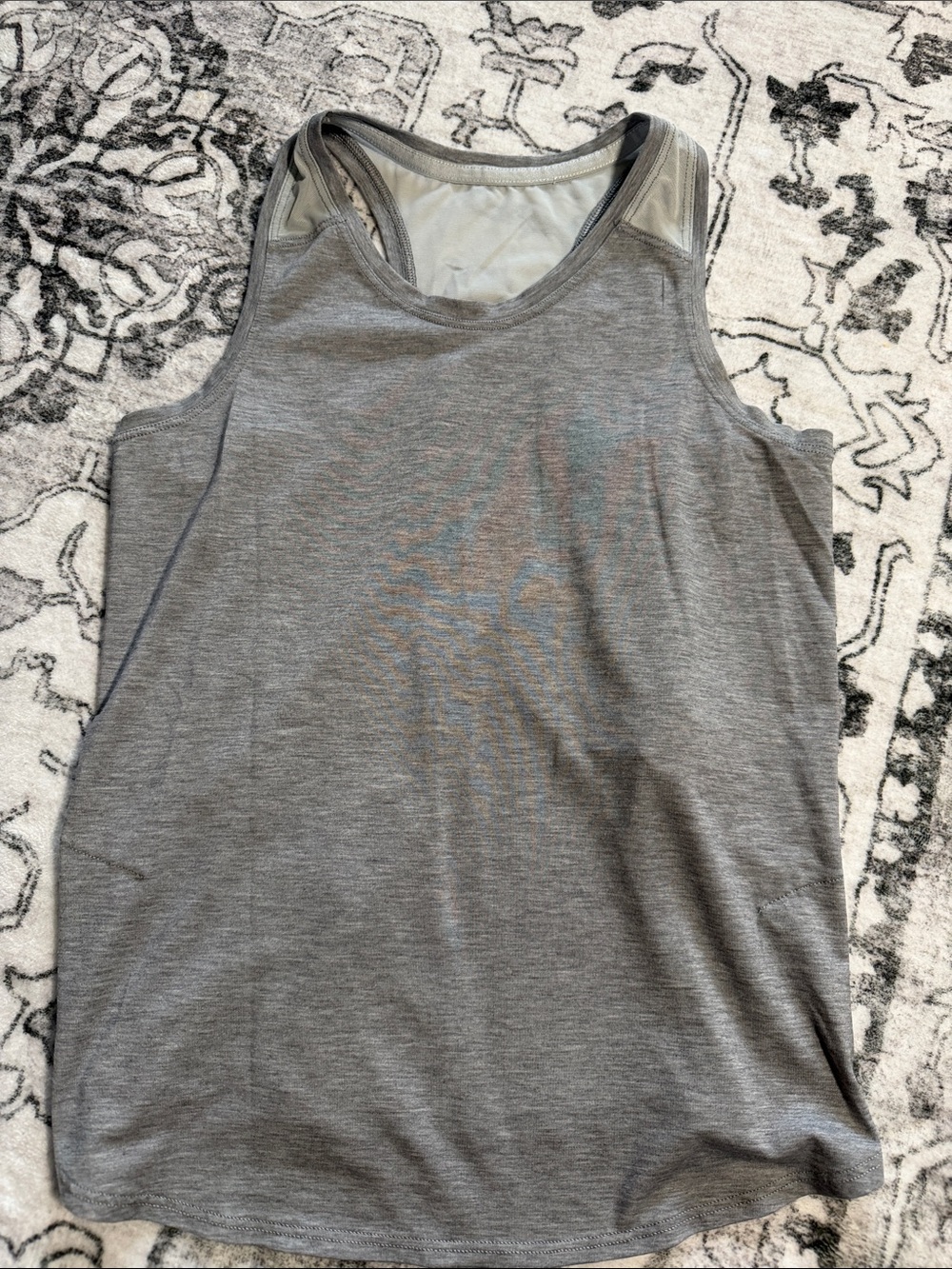 Athleta Gray Racerback Performance Tank